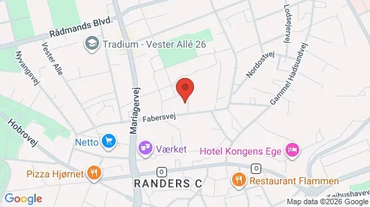 Apartments for rent i Randers C - kort over placeringen