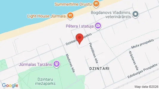 Apartments for rent i Jūrmala - kort over placeringen