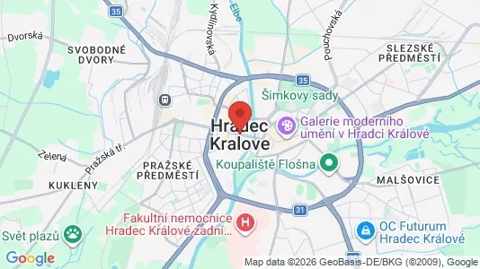 Apartments for rent in Hradec Králové - Photo from Google Street View