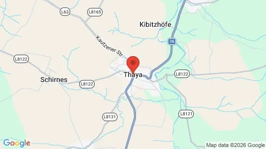 Apartments for rent i Thaya - kort over placeringen