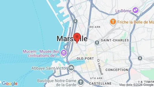 Apartments for rent i Marseille - kort over placeringen