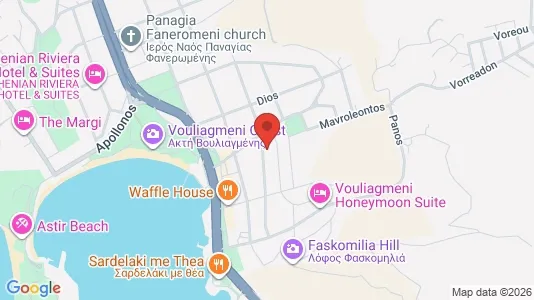 Apartments for rent i Vari-Voula-Vouliagmeni - kort over placeringen