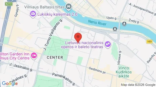 Apartments for rent i Vilnius Senamiestis - kort over placeringen