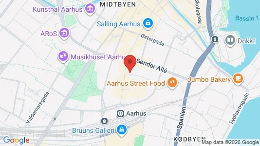 Apartments for rent i Aarhus C - kort over placeringen