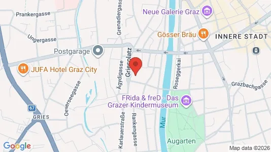 Apartments for rent i Graz - kort over placeringen