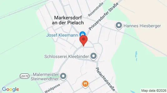 Apartments for rent i Markersdorf-Haindorf - kort over placeringen