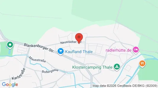 Apartments for rent i Harz - kort over placeringen