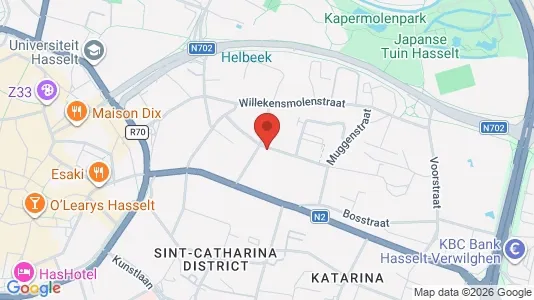 Apartments for rent i Hasselt - kort over placeringen