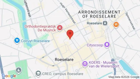 Apartments for rent i Roeselare - kort over placeringen