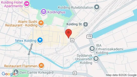 Apartments for rent i Kolding - kort over placeringen