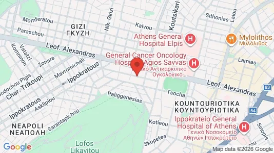 Apartments for rent i Athens Ampelokipoi - kort over placeringen