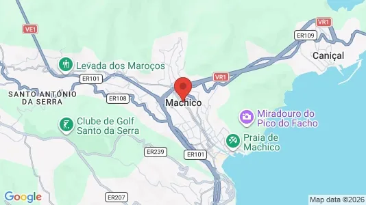 Apartments for rent i Machico - kort over placeringen