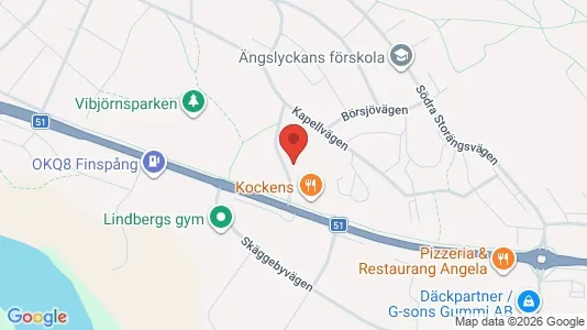 Apartments for rent i Finspång - kort over placeringen