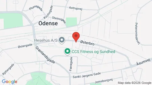 Apartments for rent i Odense C - kort over placeringen