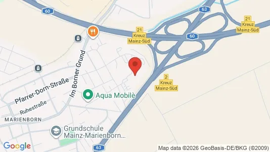 Apartments for rent i Mainz - kort over placeringen