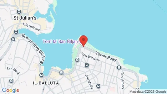 Apartments for rent i Sliema - kort over placeringen