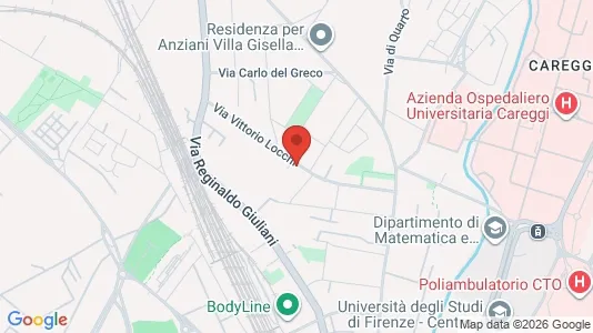 Apartments for rent i Florence - kort over placeringen