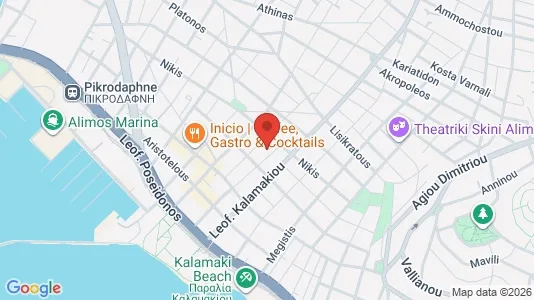 Apartments for rent i Alimos - kort over placeringen