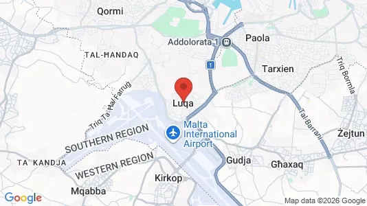 Apartments for rent i Ħal Luqa - kort over placeringen