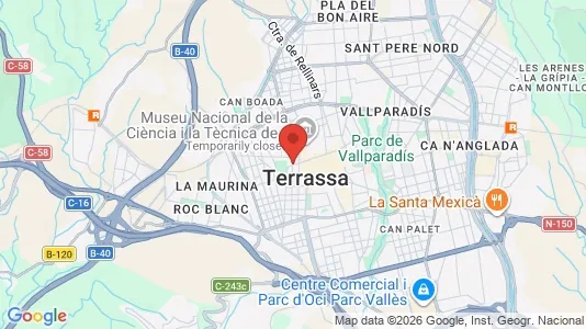 Apartments for rent i Terrassa - kort over placeringen