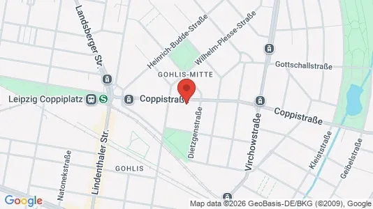 Apartments for rent i Leipzig - kort over placeringen