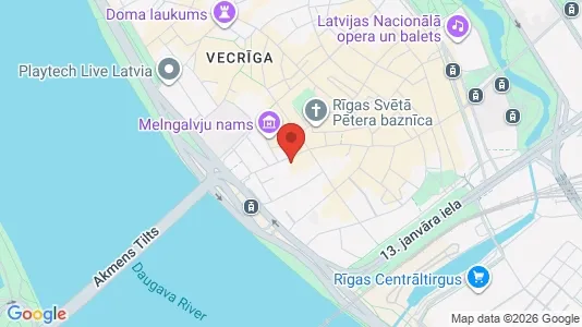 Apartments for rent i Riga Vecrīga - kort over placeringen