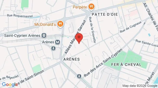 Rooms for rent i Toulouse - kort over placeringen