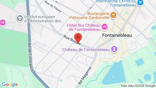 Rooms for rent i Fontainebleau - kort over placeringen