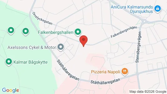 Rooms for rent i Kalmar - kort over placeringen