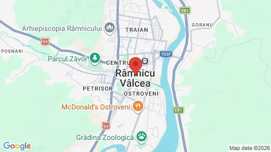 Apartments for rent i Râmnicu Vâlcea - kort over placeringen