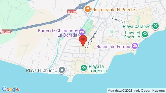 Apartments for rent i Nerja - kort over placeringen