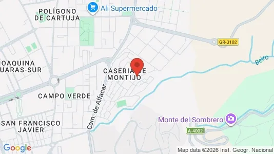 Rooms for rent i Granada - kort over placeringen