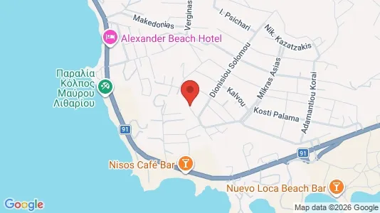 Apartments for rent i Lavreotiki - kort over placeringen
