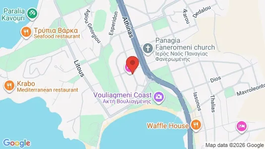 Apartments for rent i Vari-Voula-Vouliagmeni - kort over placeringen