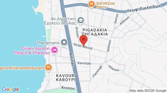 Apartments for rent i Glyfada - kort over placeringen