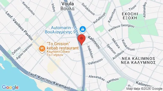 Apartments for rent i Glyfada - kort over placeringen