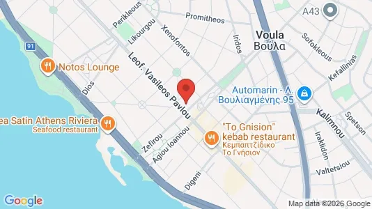 Apartments for rent i Glyfada - kort over placeringen