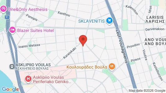 Apartments for rent i Glyfada - kort over placeringen