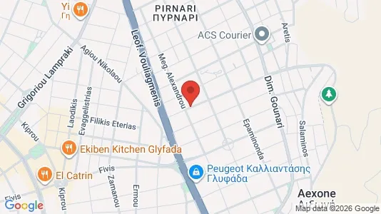 Apartments for rent i Glyfada - kort over placeringen
