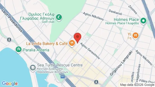 Apartments for rent i Glyfada - kort over placeringen