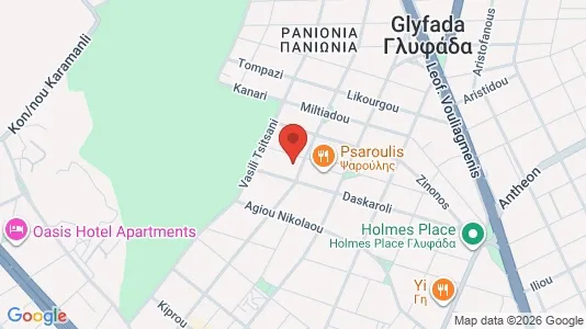 Apartments for rent i Glyfada - kort over placeringen