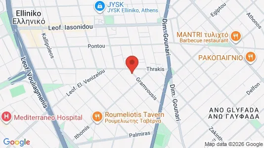 Apartments for rent i Elliniko-Argyroupoli - kort over placeringen
