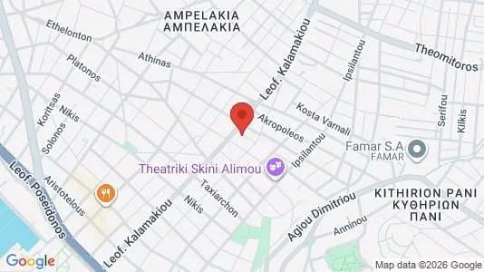 Apartments for rent i Alimos - kort over placeringen