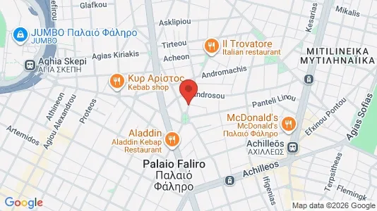 Apartments for rent i Kallithea - kort over placeringen