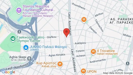 Apartments for rent i Kallithea - kort over placeringen