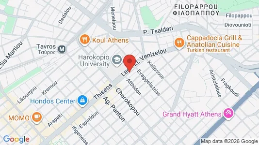 Apartments for rent i Kallithea - kort over placeringen