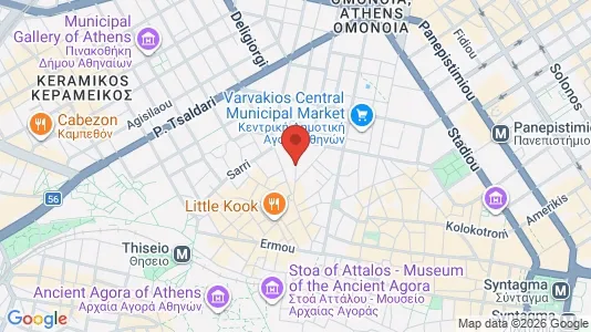 Apartments for rent i Athens Monastiraki - kort over placeringen
