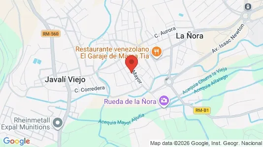 Rooms for rent i Murcia - kort over placeringen