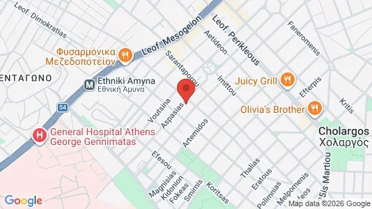 Apartments for rent i Agia Paraskevi - kort over placeringen