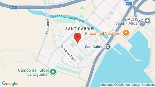 Apartments for rent i Alicante/Alacant - kort over placeringen